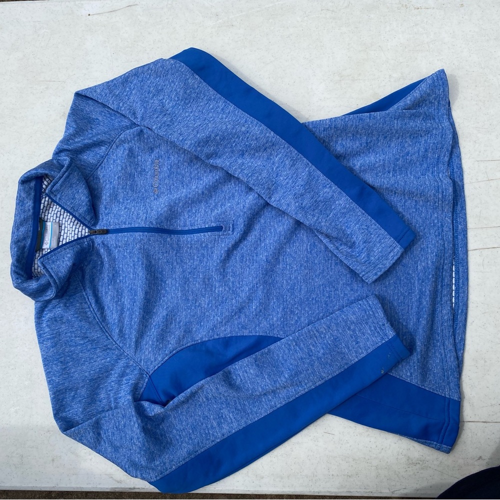 Columbia Men's Blue Quarter-Zip Sweater